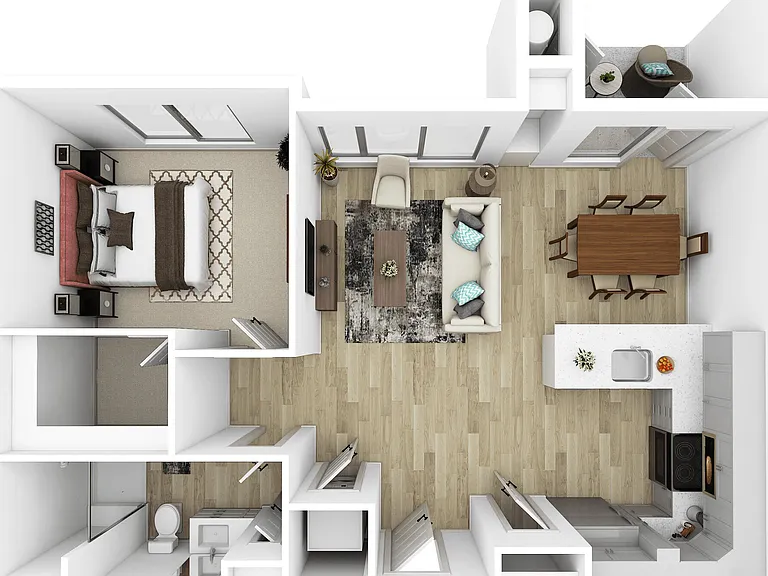Charlie floor plan Ascend at Pena Station