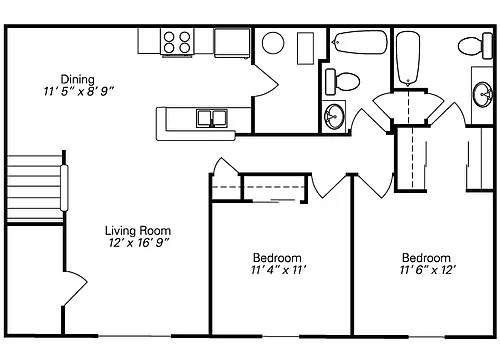 Floor plan The Tudor