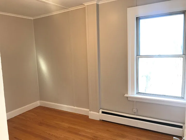 2nd bedroom has 2 smaller closets and hardwood floors.
