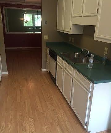 New flooring in dining room and kitchen