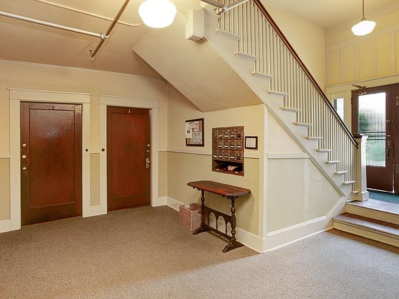 Lobby and entrance to Unit 1 (on right)