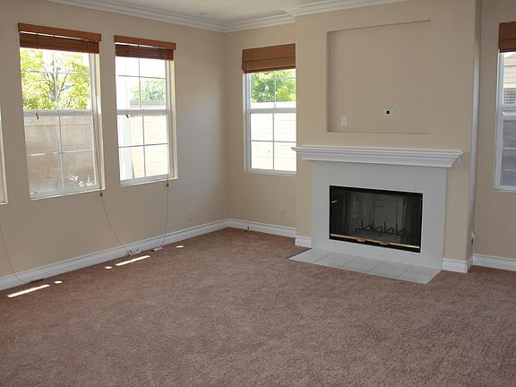 Family room with fireplace