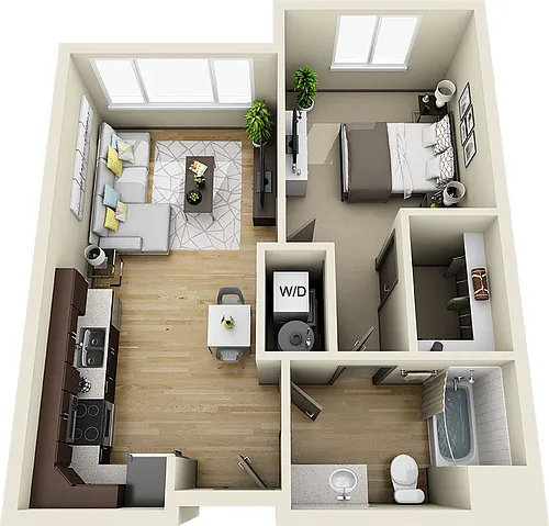 Floor plan 1B