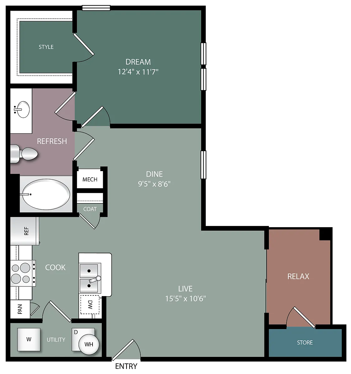 Floor plan A1A