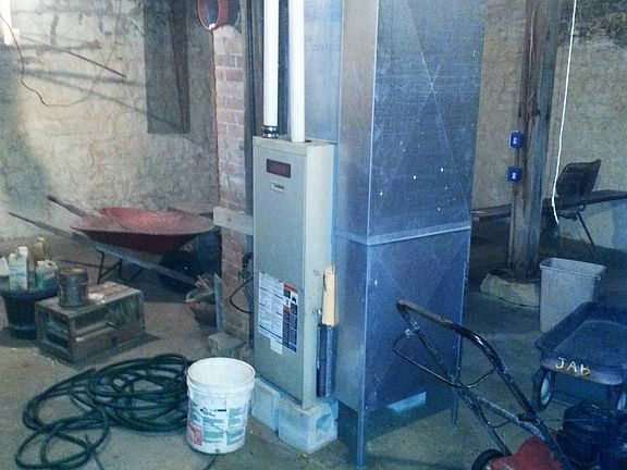 Furnace propane in basement