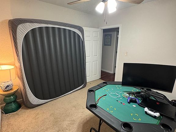 Poker table and monitor will be removed.