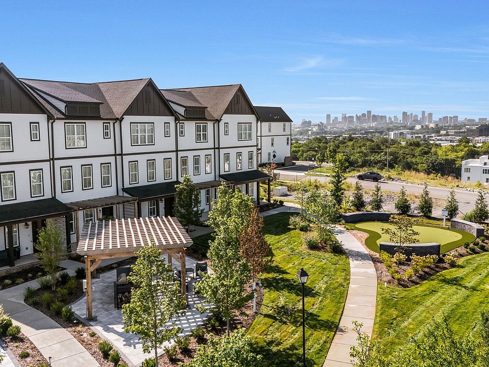 Charming Townhomes with City Skyline in the Distance