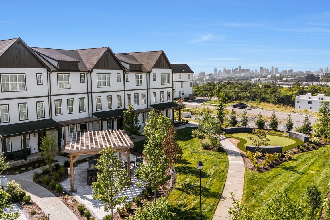 Charming Townhomes with City Skyline in the Distance