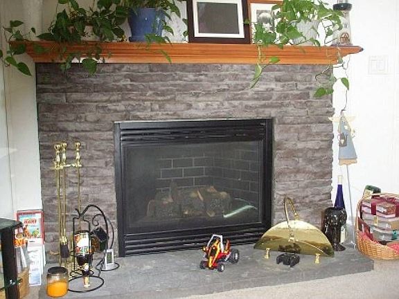 Beautiful gas fireplace
