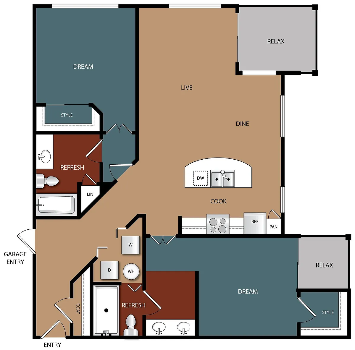 Floor plan B2-Grade