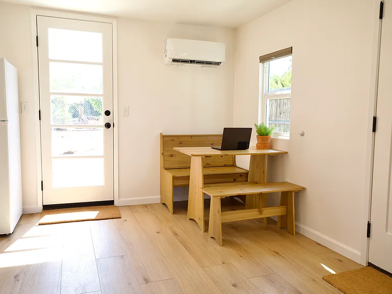 Dinning and side door to back yard