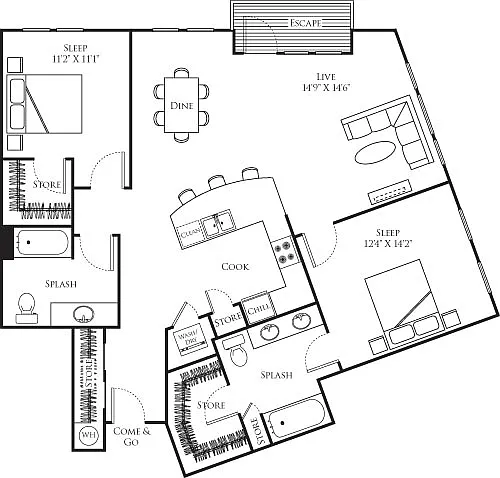 Floor plan B14