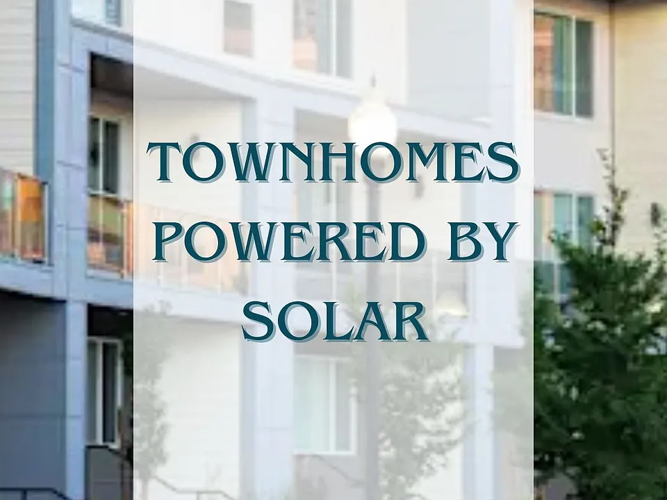 Townhomes Powered By Solar