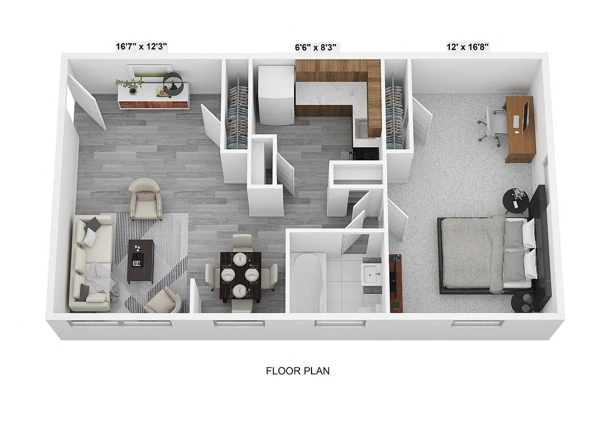Floor plan 1 Bedroom