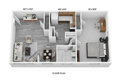 Floor plan 1 Bedroom