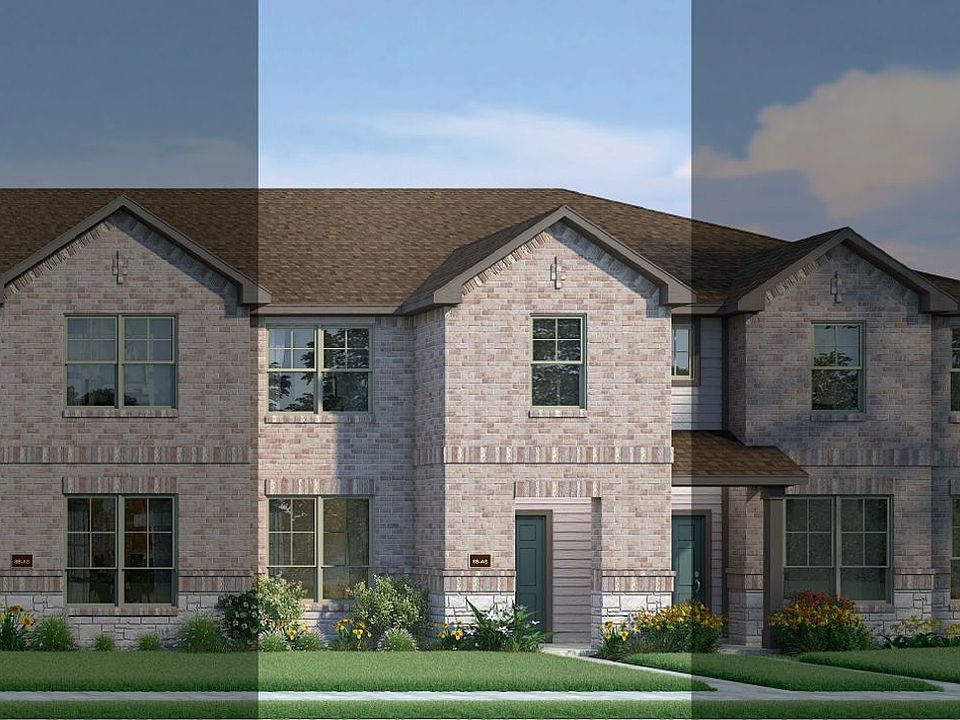 Houston with Elevation 6B Stone Exterior 2023 Townhomes