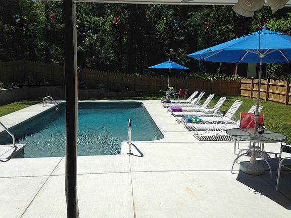 view from lower level den