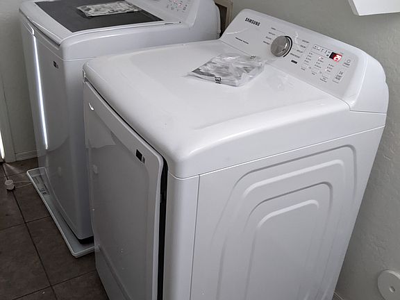 Brand new washer and dryer