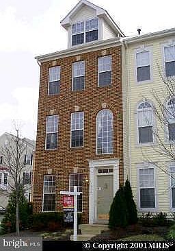 brick front 4 story town home