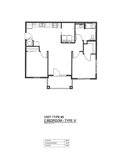 Floor plan two bedroom