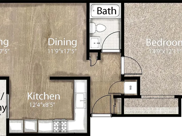 NC - 1 BR, 1 Bath NC - 1 BR, 1 Bath