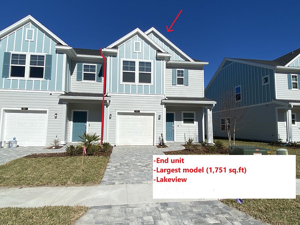 -End/corner unit
-Largest available model at Grand Isles @ Beachwalk
-Back overlooking the pond