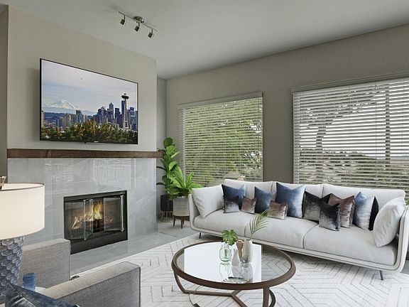 The Hillside One Bedroom Plus Den Shown in Beachwood Finish