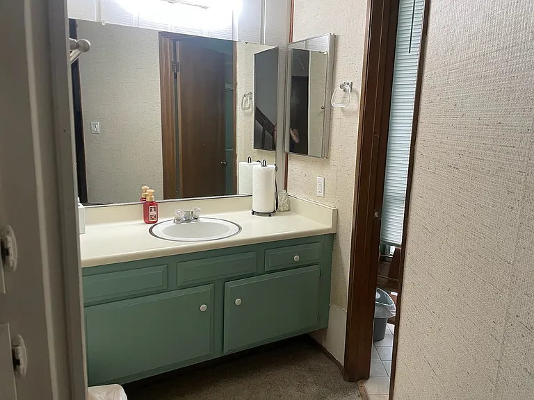 Second floor bathroom vanity