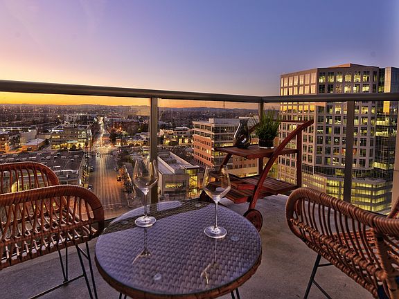Spend the evening enjoying the sunset over downtown Austin