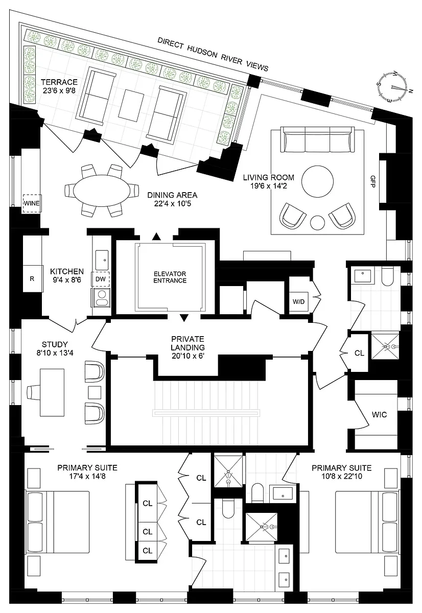 Photo 2 of 14 - 401 West St #PENTHOUSE - Manhattan, NY Building Photo - 401 West St #PENTHOUSE