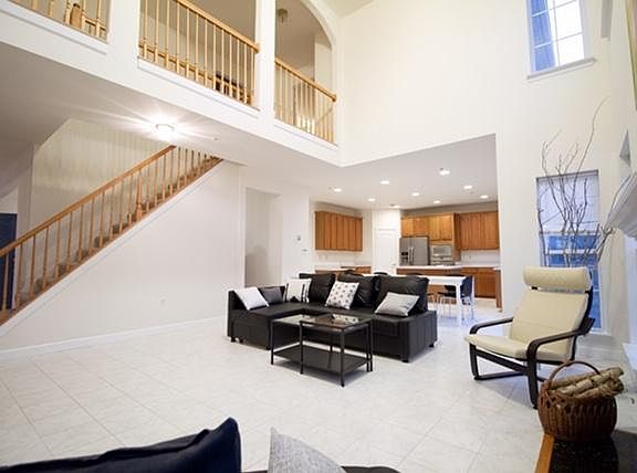 Open floor plan Family room and Kitchen