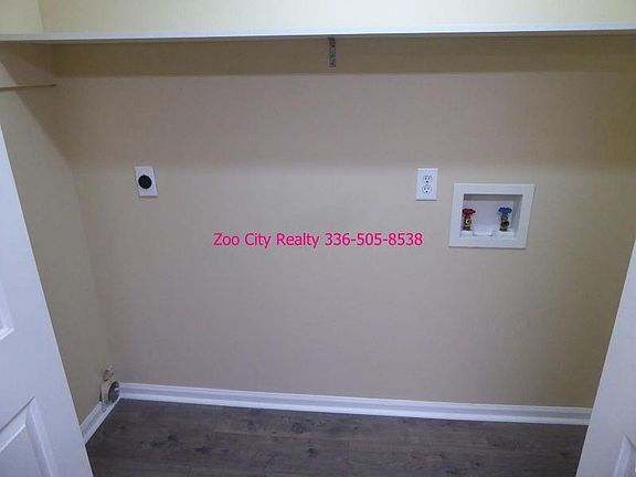 Washer dryer hookups