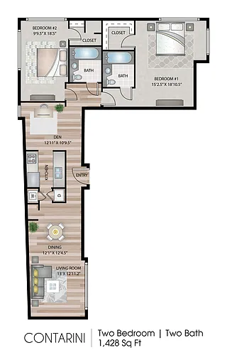 Floor plan Contarini Loft