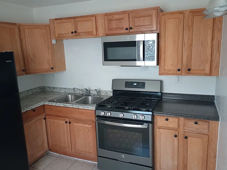 remodeled kitchen with modern appliances