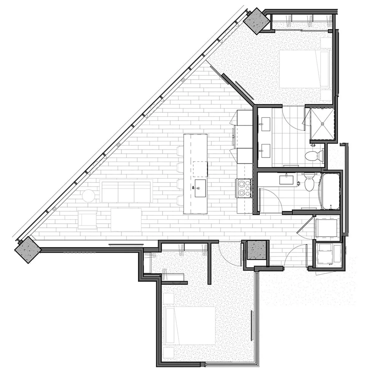 Floor plan Two Bedroom
