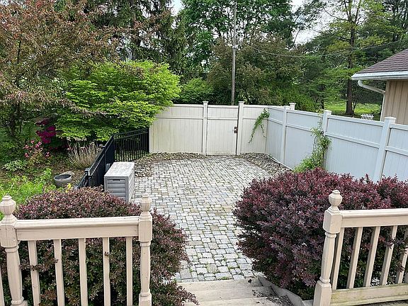 Patio extending from deck