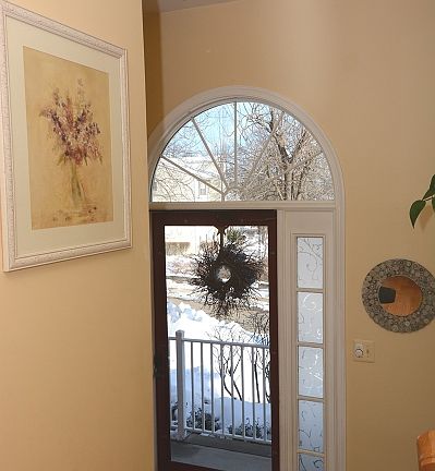 Gorgeous Custom Front Door Welcomes You and Your Guests