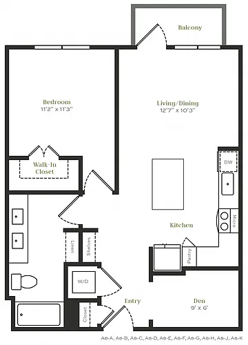 Floor plan A13