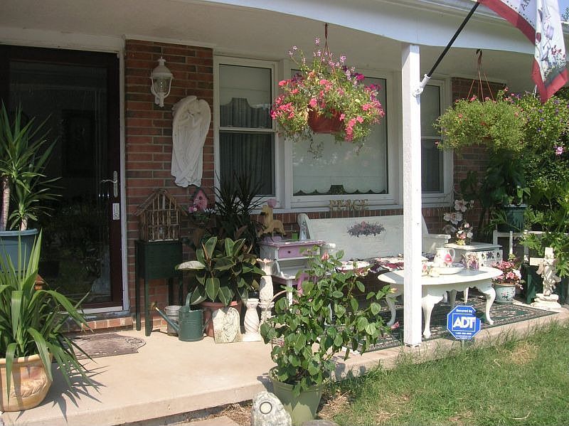 Front porch in summer