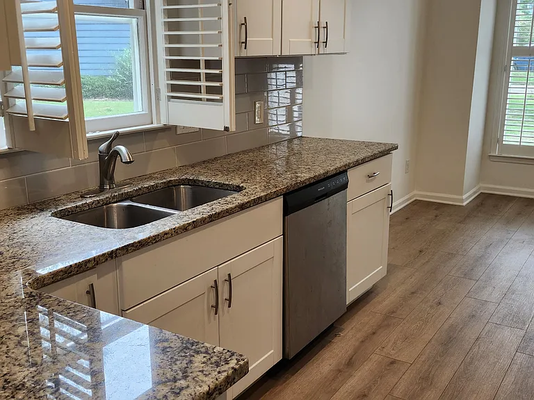 Kitchen sink with window