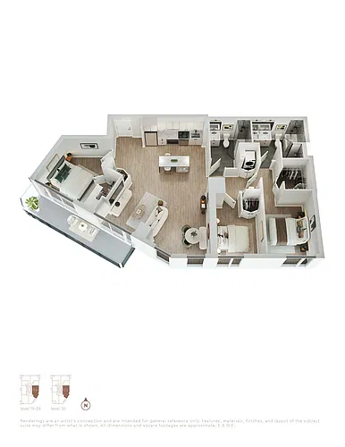 Floor plan E3 3 Bed 2 Bath