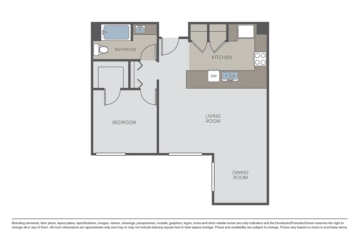 Floor plan Plan 1E