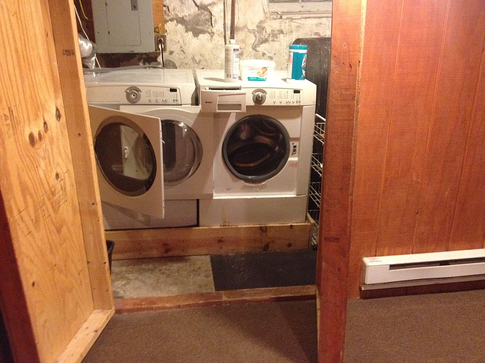 Washer and Dryer in Basement