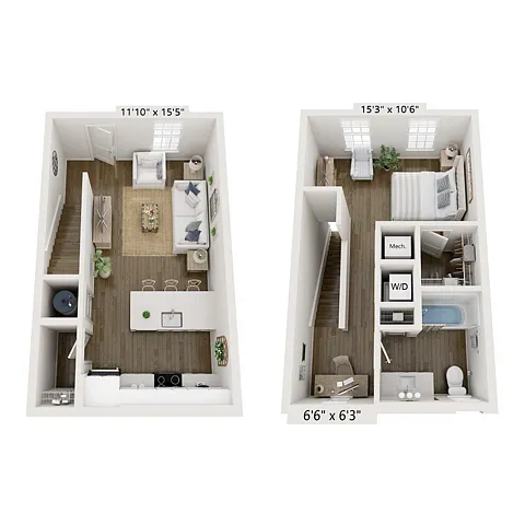 Floor plan Trevor C Townhome - BCll