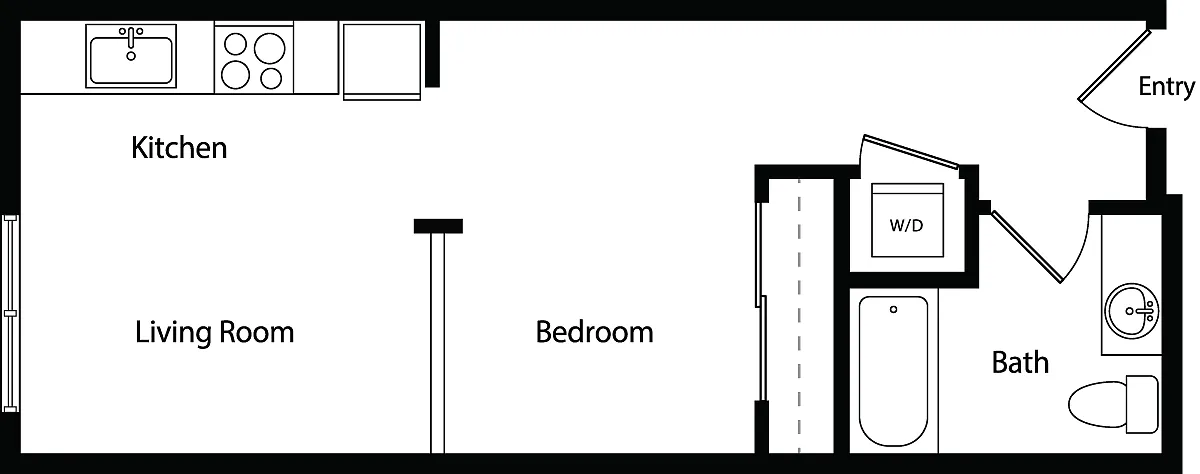 Floor plan Studio A