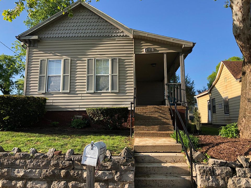 The front of the house that faces the street
