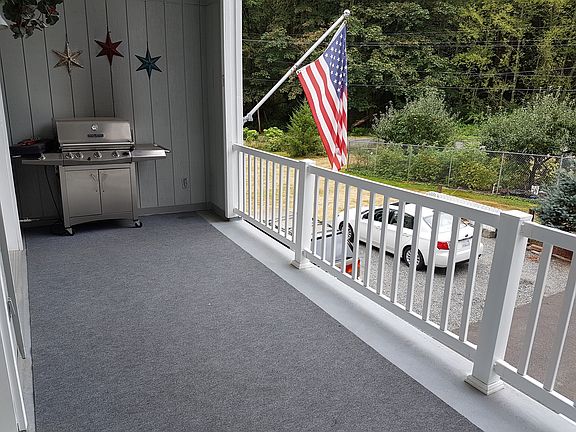 Covered deck with propane BBQ