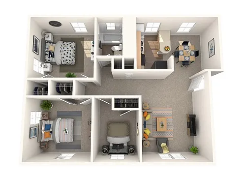 Floor plan Moshier