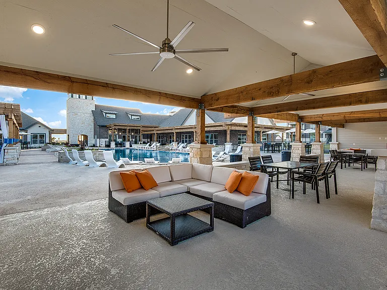 Covered Poolside BBQ Grill and Picnic Area