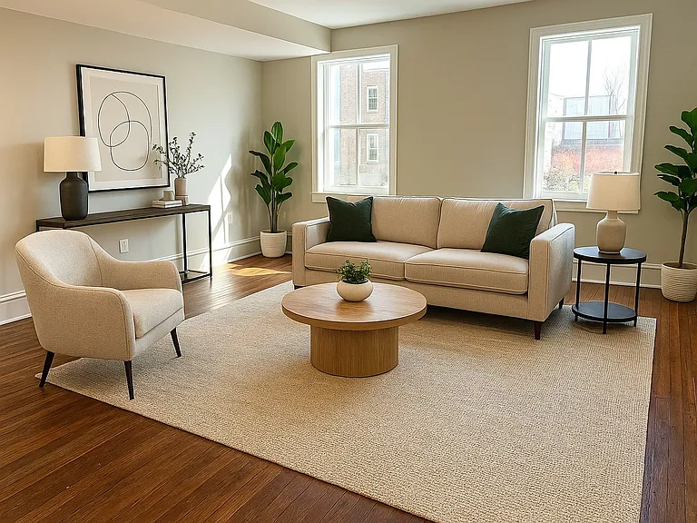 Livingroom overlooking Main Street